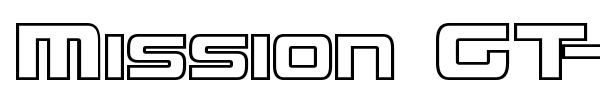 Mission GT-R font preview
